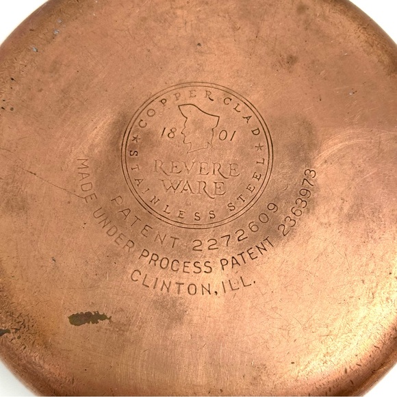 Revere Ware Copper Clad Bottom Pre1968 1 Quart Saucepan - Picture 5 of 6